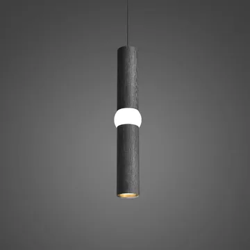 Lightbone lampada a sospensione - Medium 53,8 cm, black oak - Oblure