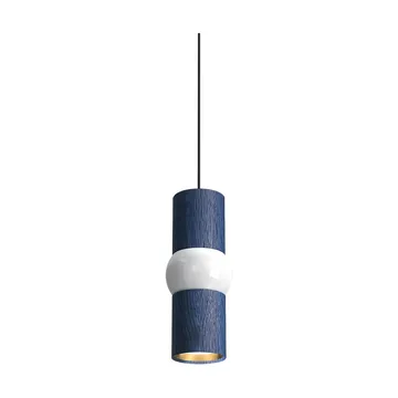 Lightbone lampada a sospensione - Small 24 cm, blue oak - Oblure