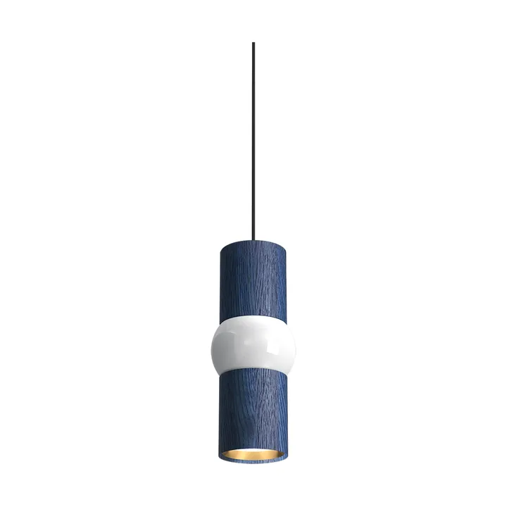 Lightbone lampada a sospensione - Small 24 cm, blue oak - Oblure