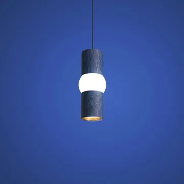 Lightbone lampada a sospensione - Small 24 cm, blue oak - Oblure