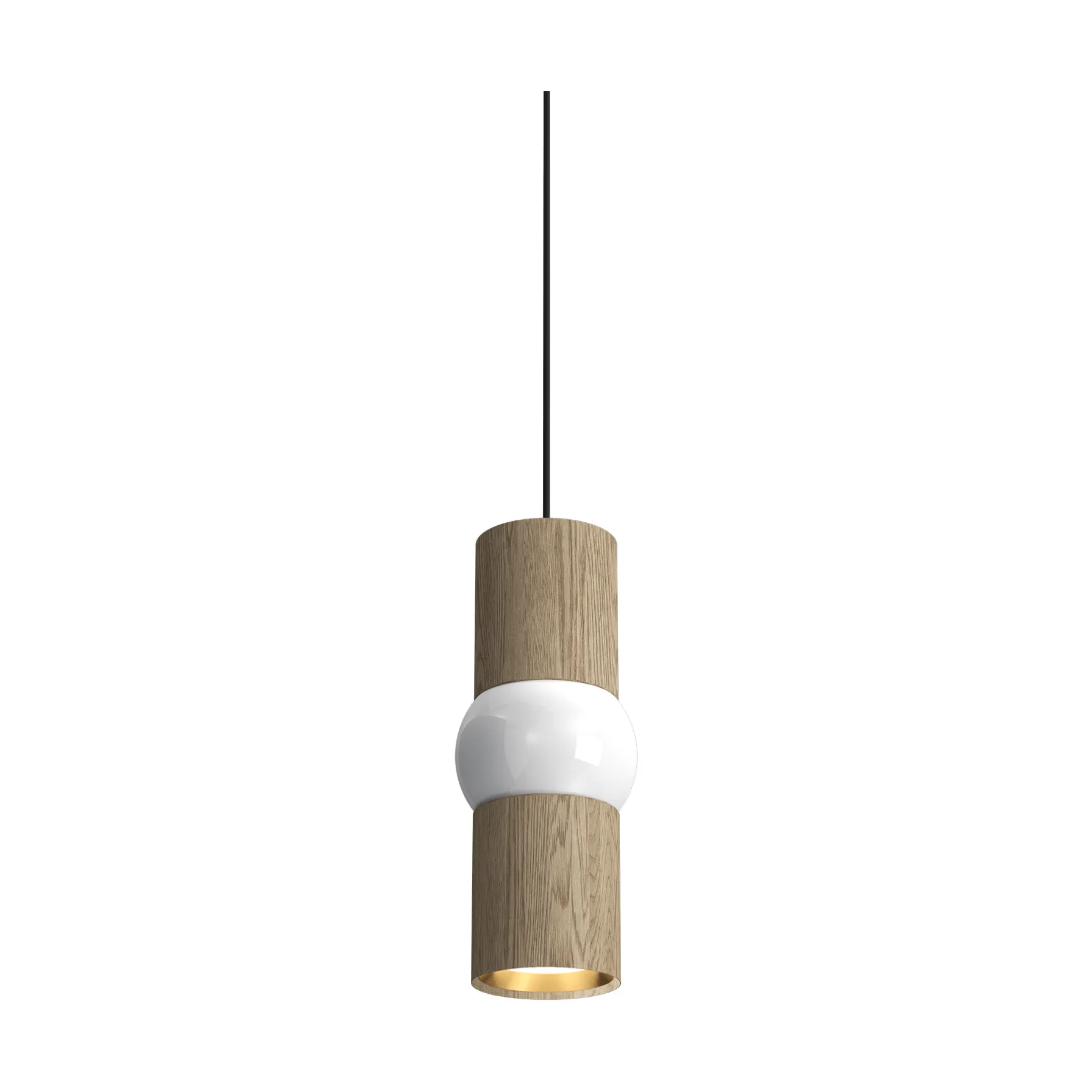 Lightbone lampada a sospensione, Small 24 cm, rovere naturale Oblure