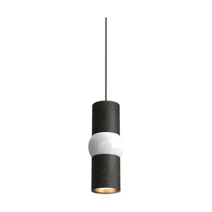 Lightbone lampada a sospensione - Small 24 cm, rovere nero - Oblure