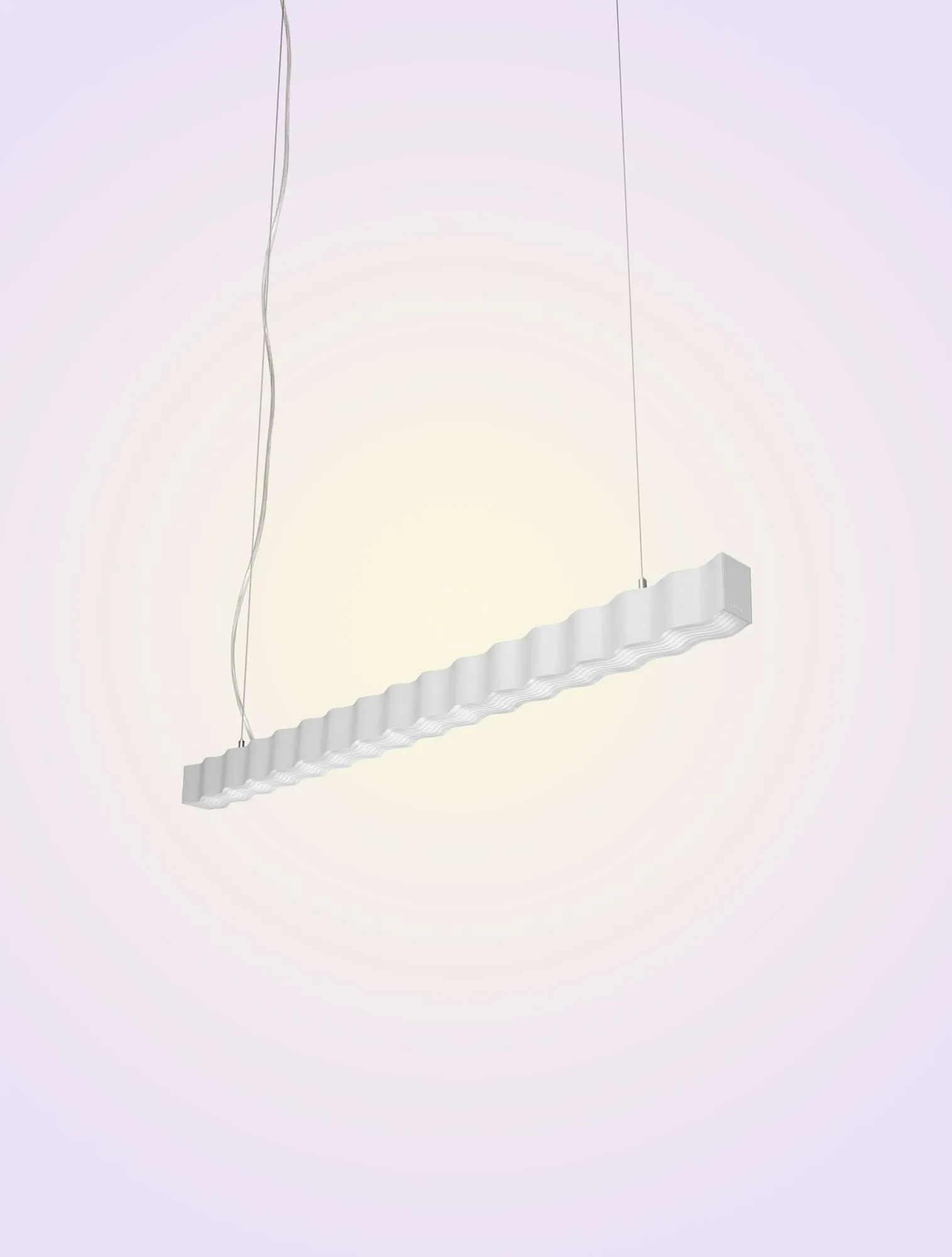Superwave lampada a sospensione, Bianco Oblure