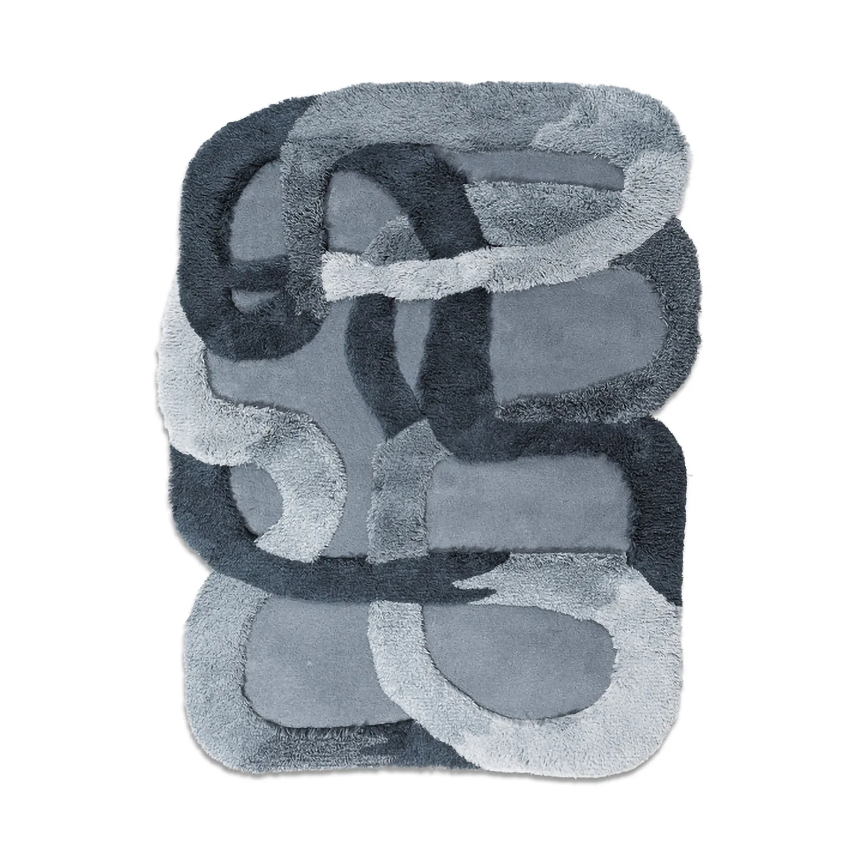 Tappeto in lana The Tangles, Cloudy blue, 236x300 cm Ogeborg