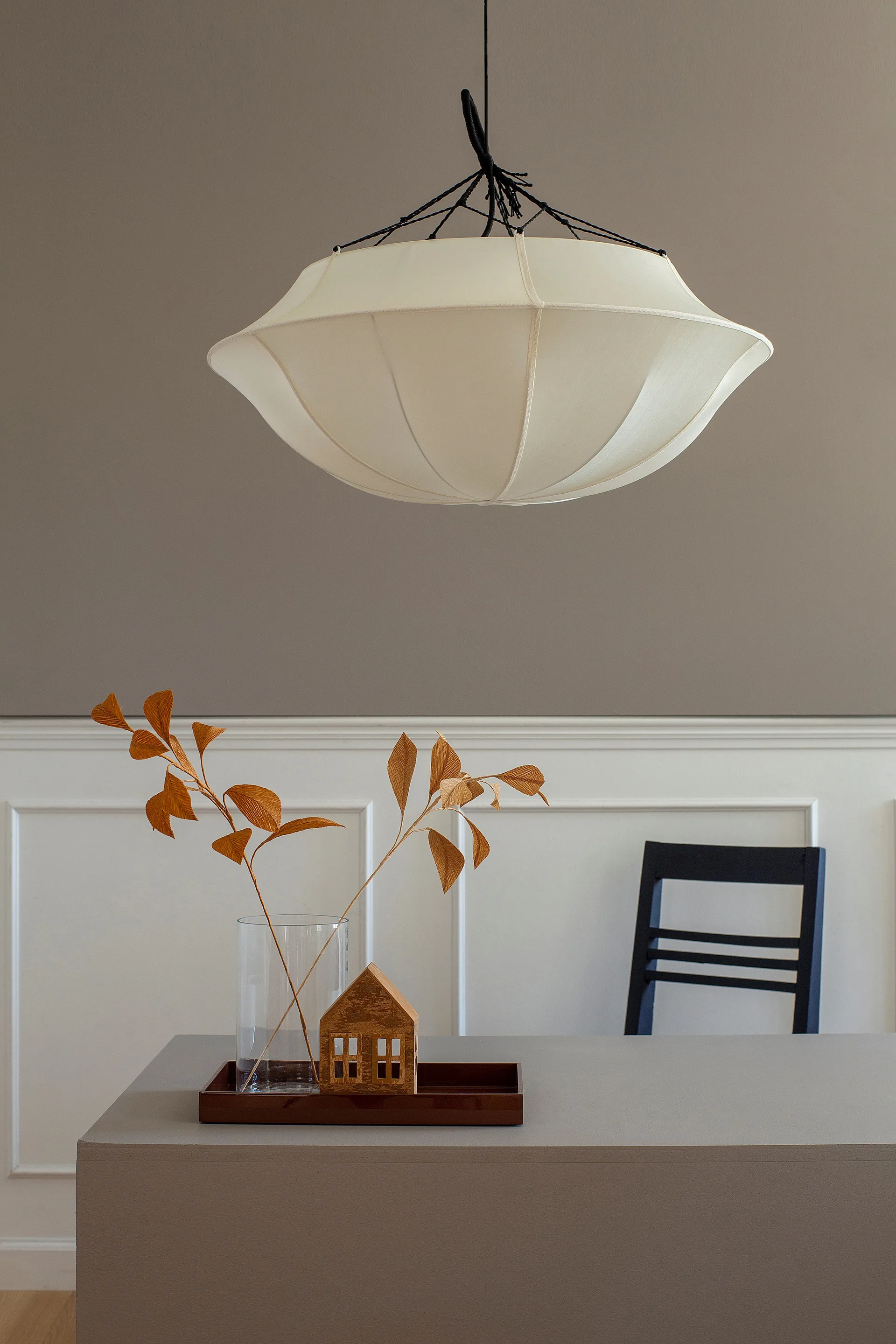 Lampadario Indochina Classic Umbrella, Offwhite Oi Soi Oi