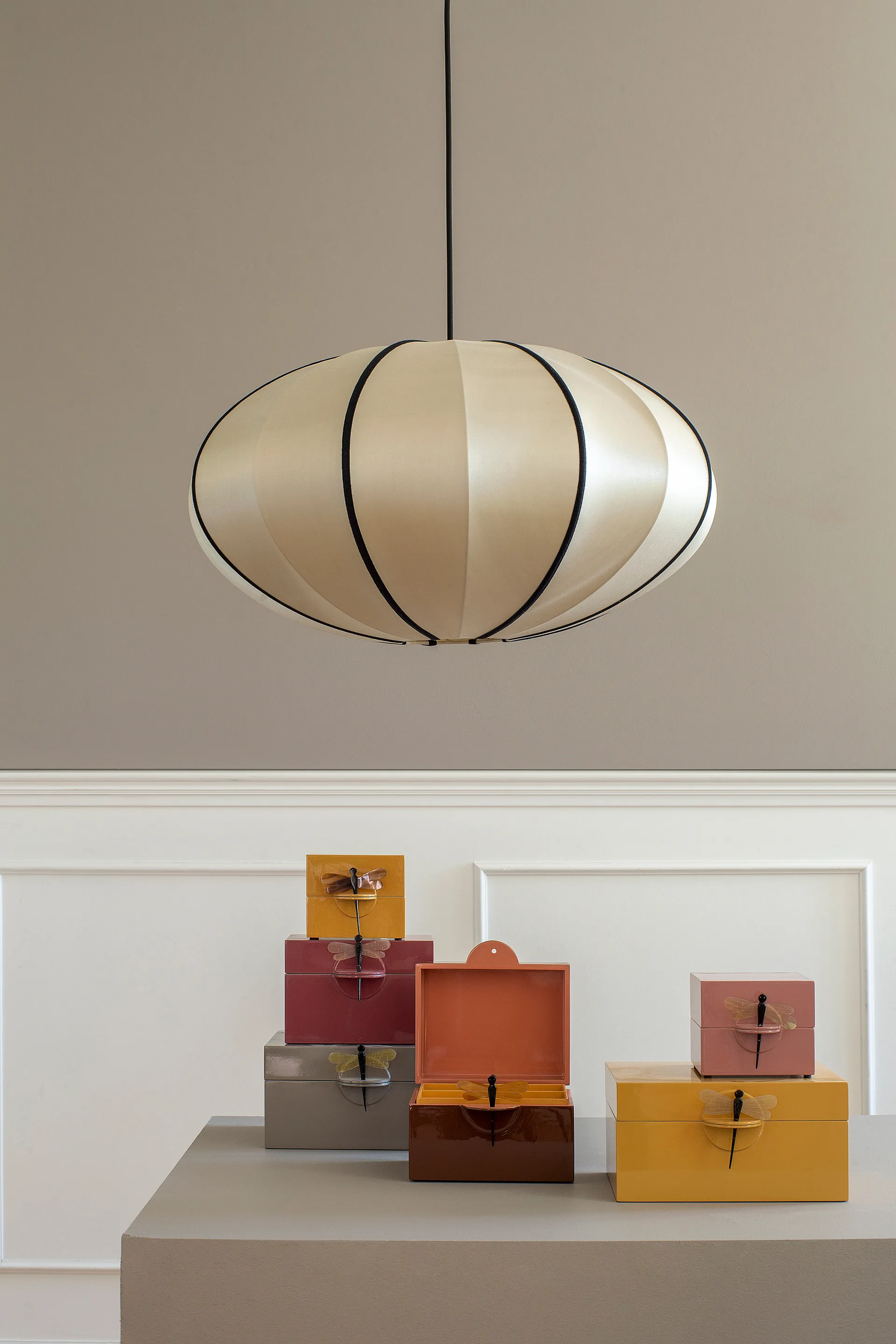 Paralume Indochina Classic Pumpkin, Kit-black Oi Soi Oi