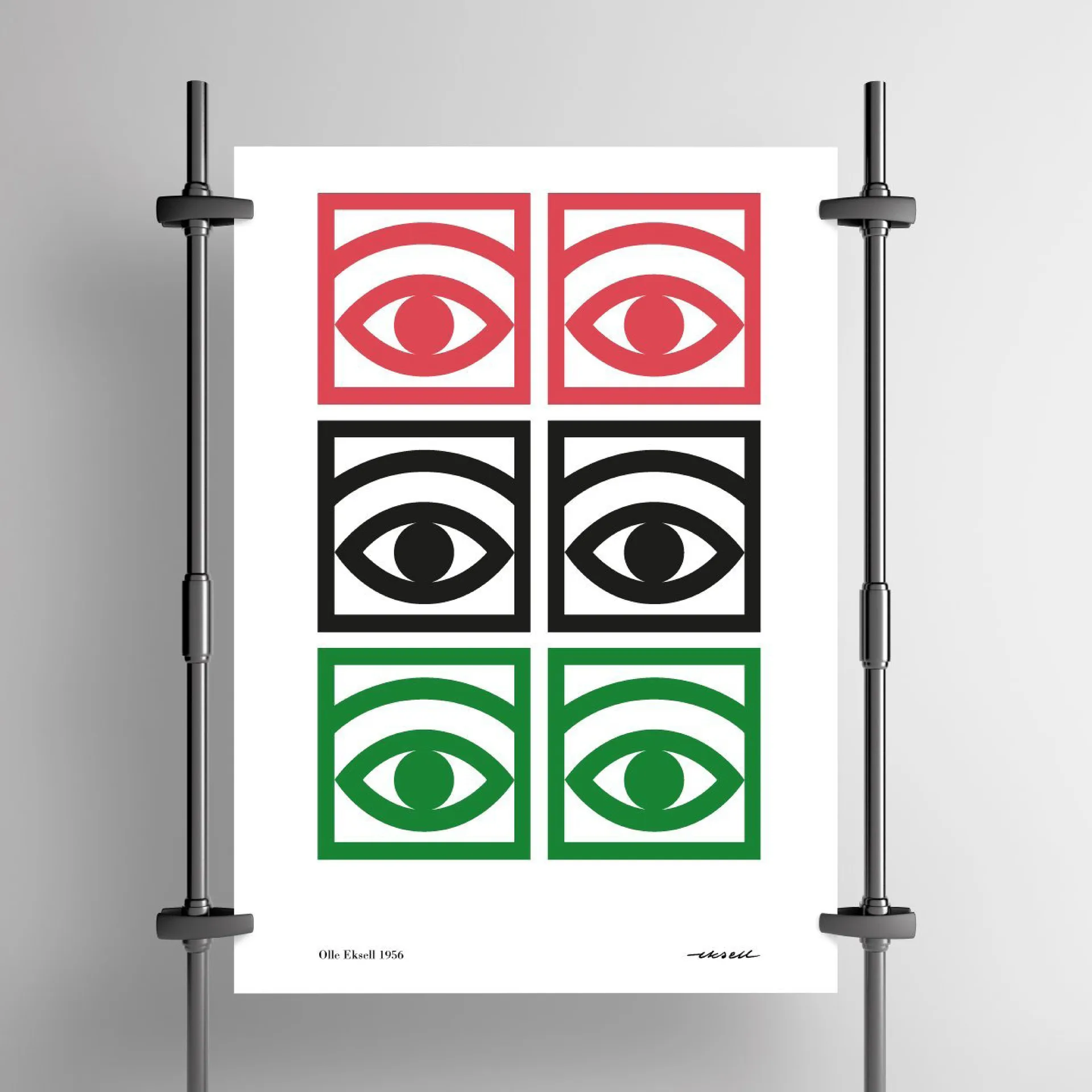 Poster colorato Ögon, 50x70 cm Olle Eksell