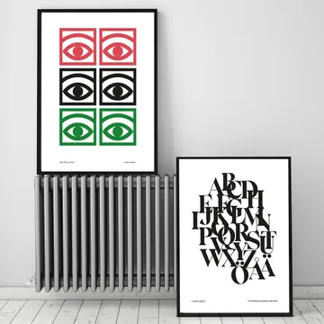 Poster colorato Ögon - 50x70 cm - Olle Eksell