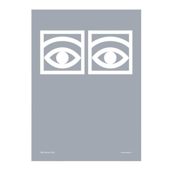 Poster grigio Ögon - 50x70 cm - Olle Eksell