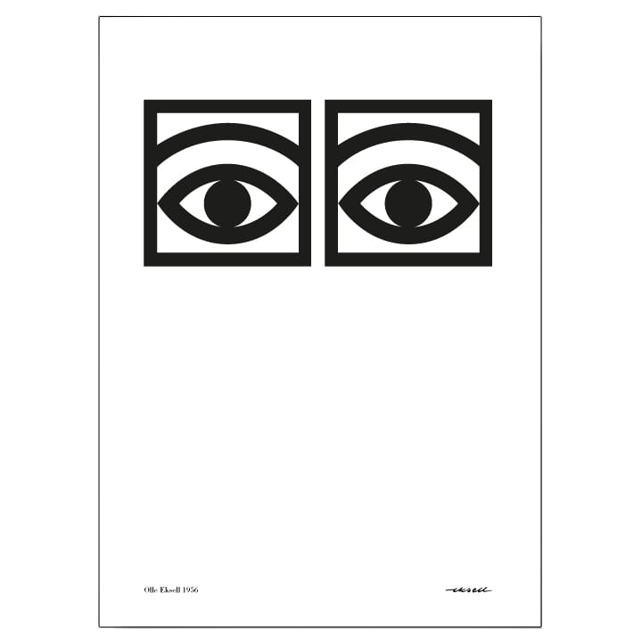 Poster occhio singolo Ögon - 70x100 cm - Olle Eksell