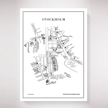 Poster Stockholm  - 50x70 cm - Olle Eksell
