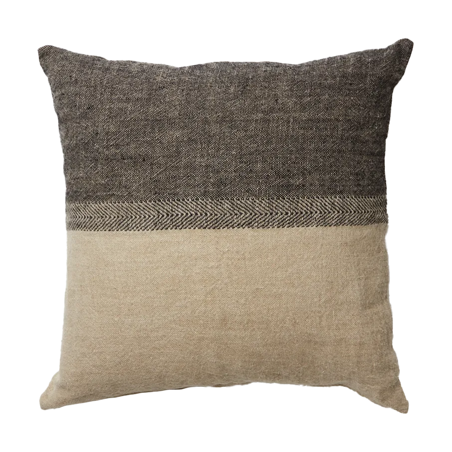 Fodera per cuscino Levi 60x60 cm, Nero/naturale Olsson & Jensen
