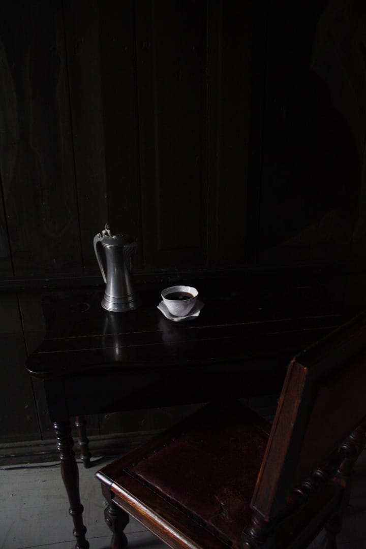 Tazza con piattino Clair, Bianco Olsson & Jensen