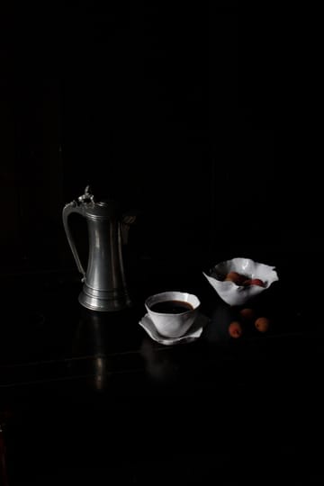 Tazza con piattino Clair - Bianco - Olsson & Jensen
