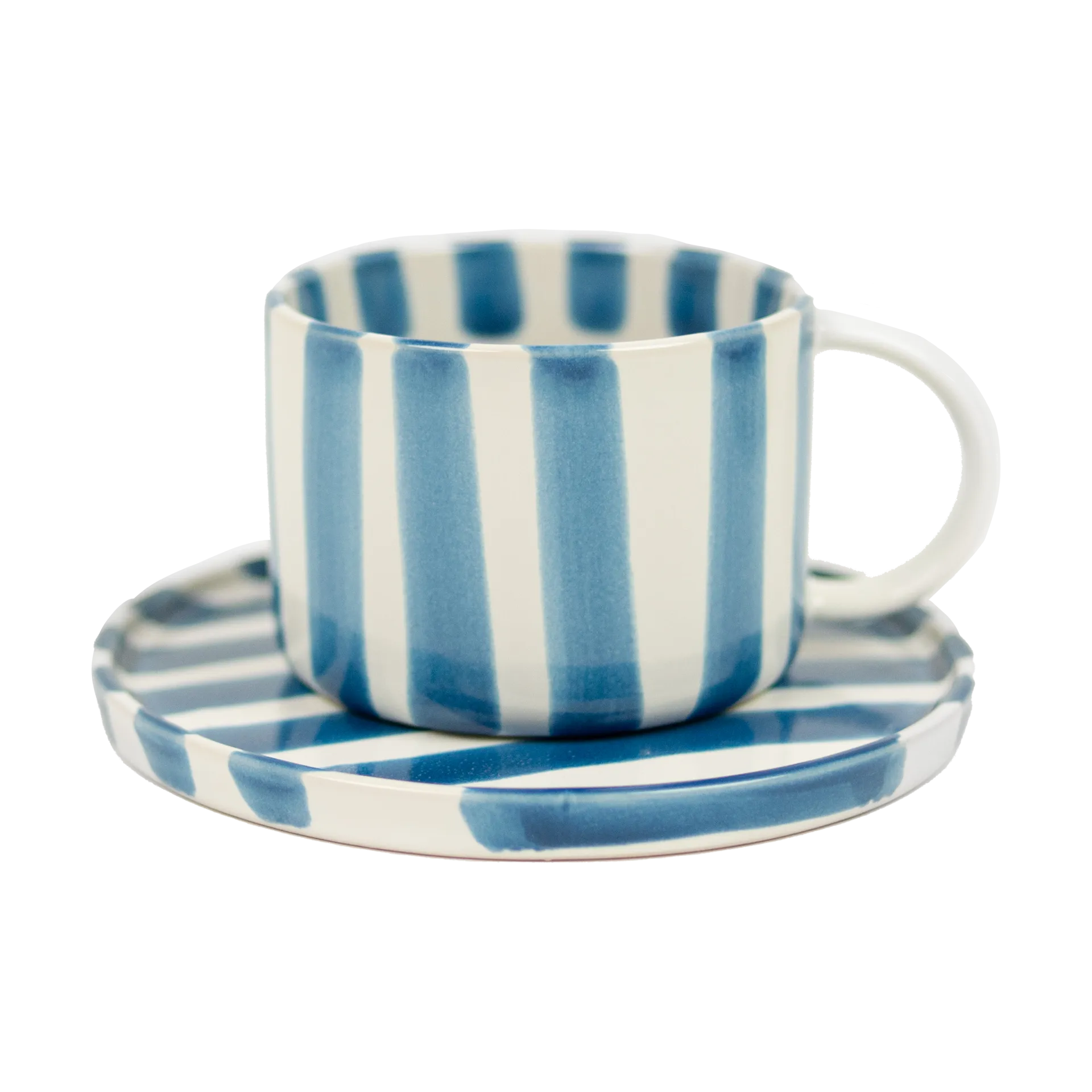 Tazza con piattino Monica, Blu Olsson & Jensen