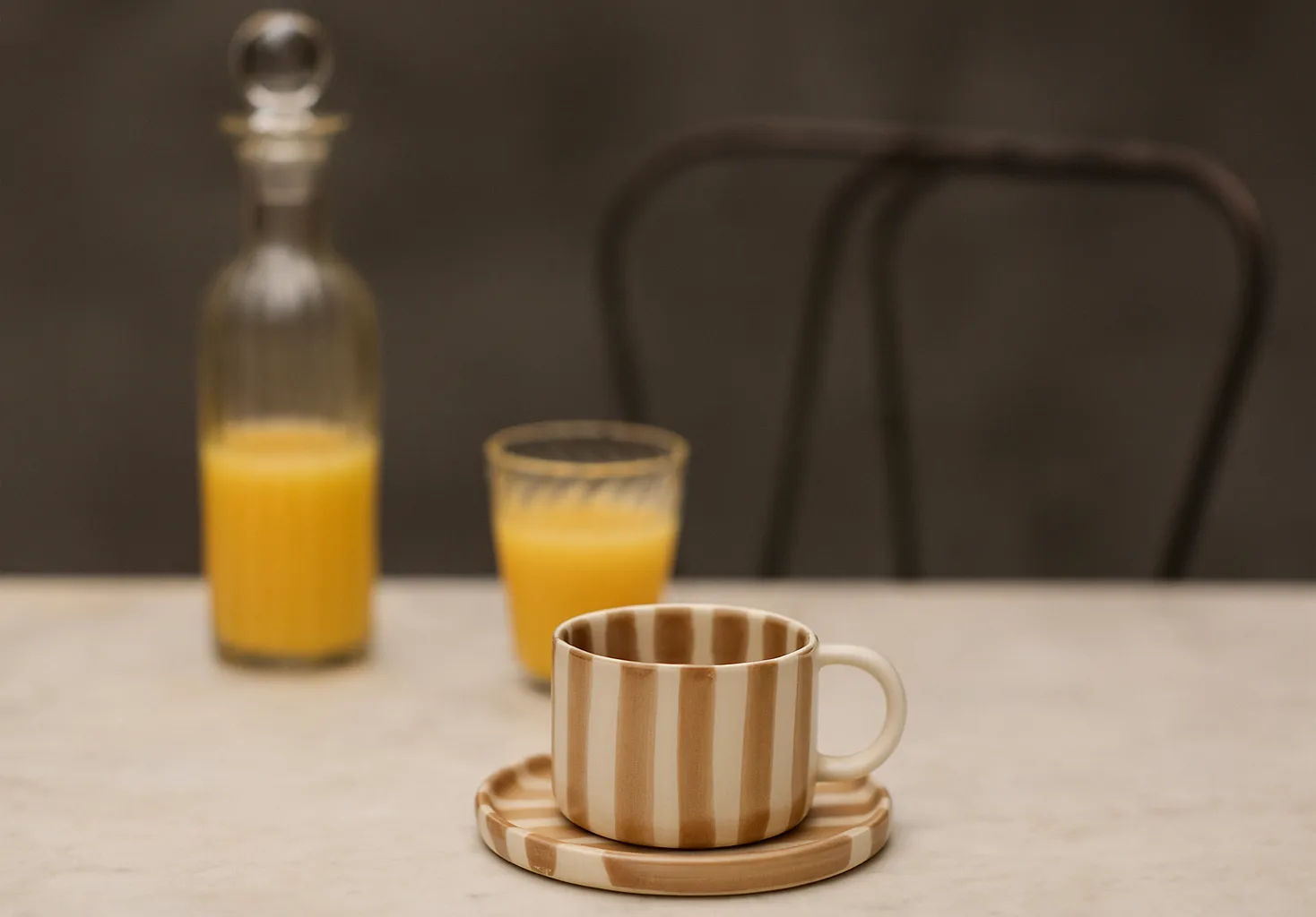 Tazza con piattino Monica confezione da 4 - Beige Olsson & Jensen