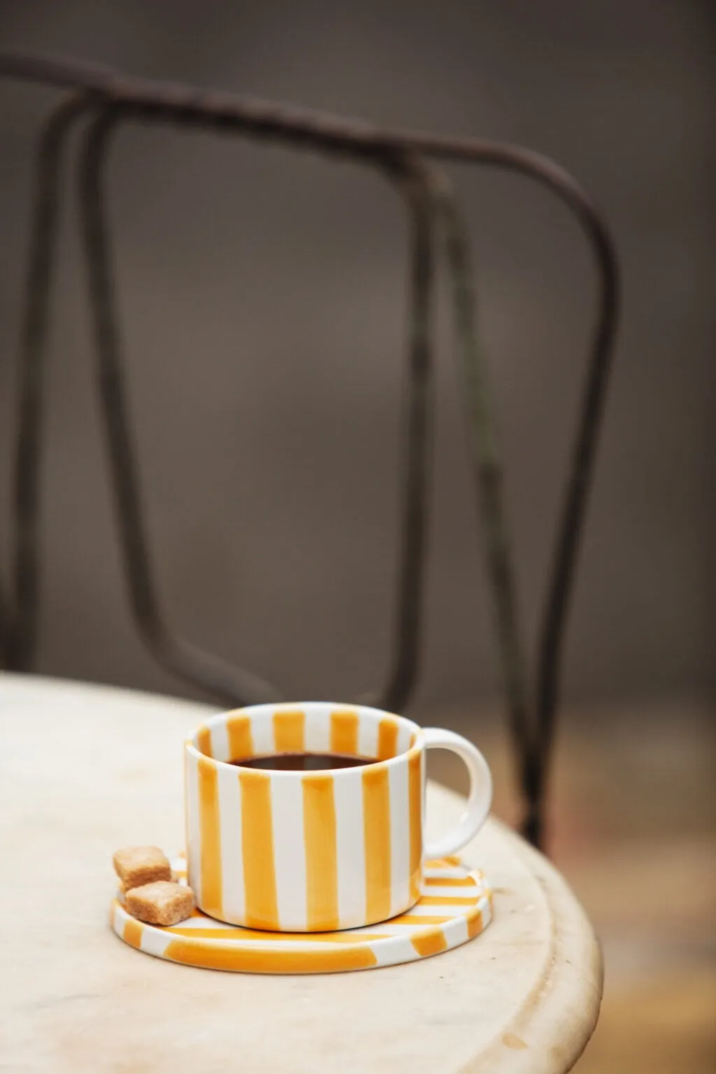 Tazza con piattino Monica confezione da 4 - Giallo,  Olsson & Jensen