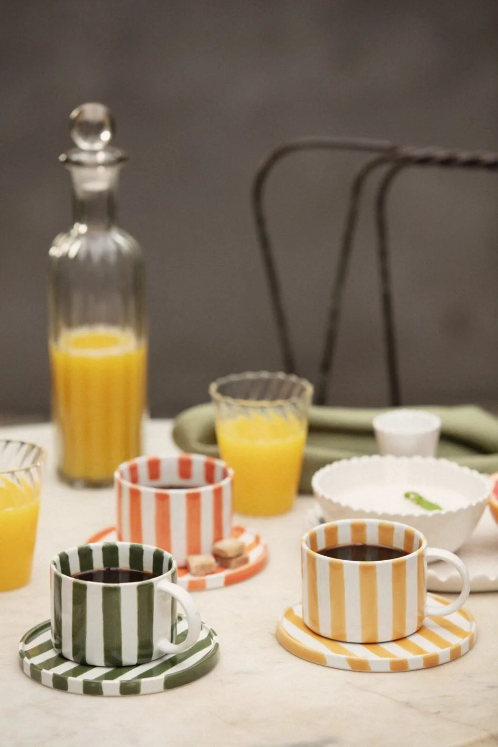 Tazza con piattino Monica confezione da 4 - Ruggine Olsson & Jensen