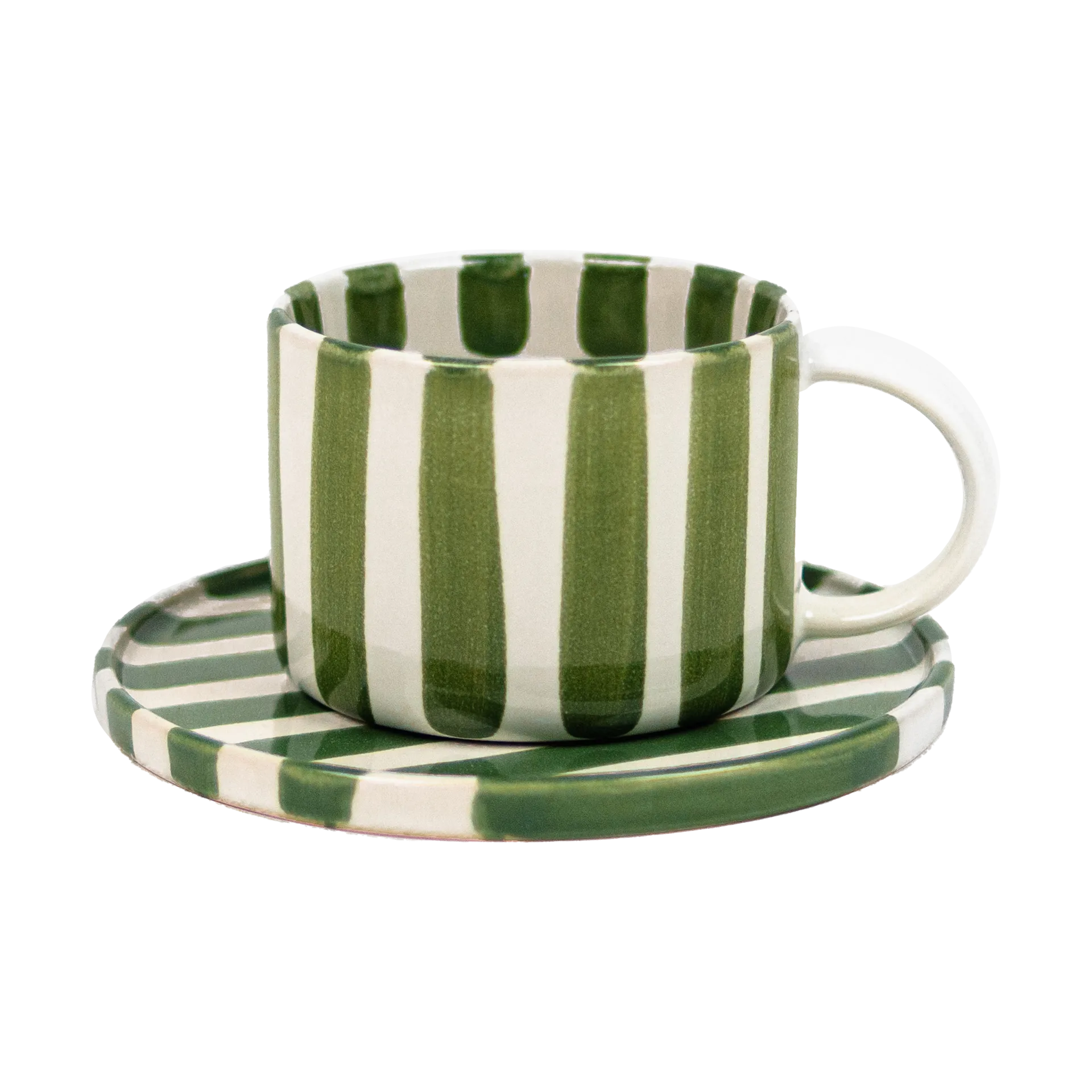 Tazza con piattino Monica, Verde Olsson & Jensen
