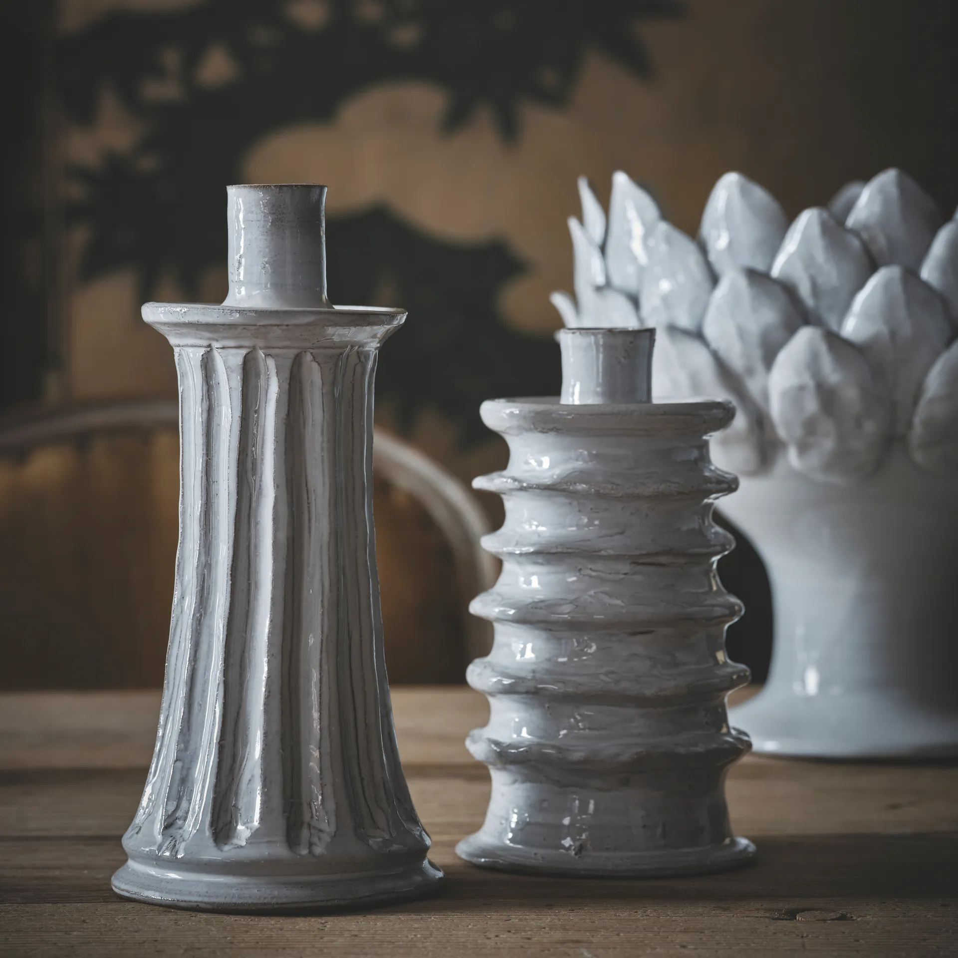 Vaso da fiori Marielle piccolo Ø 23,5 cm, bianco Olsson & Jensen