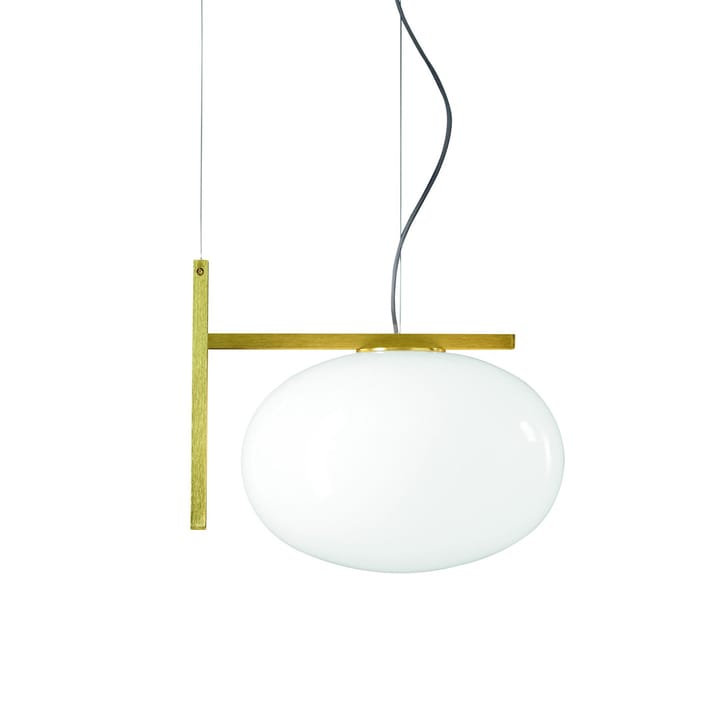 Lampada a sospensione Alba 466 - Opal, ottone - Oluce