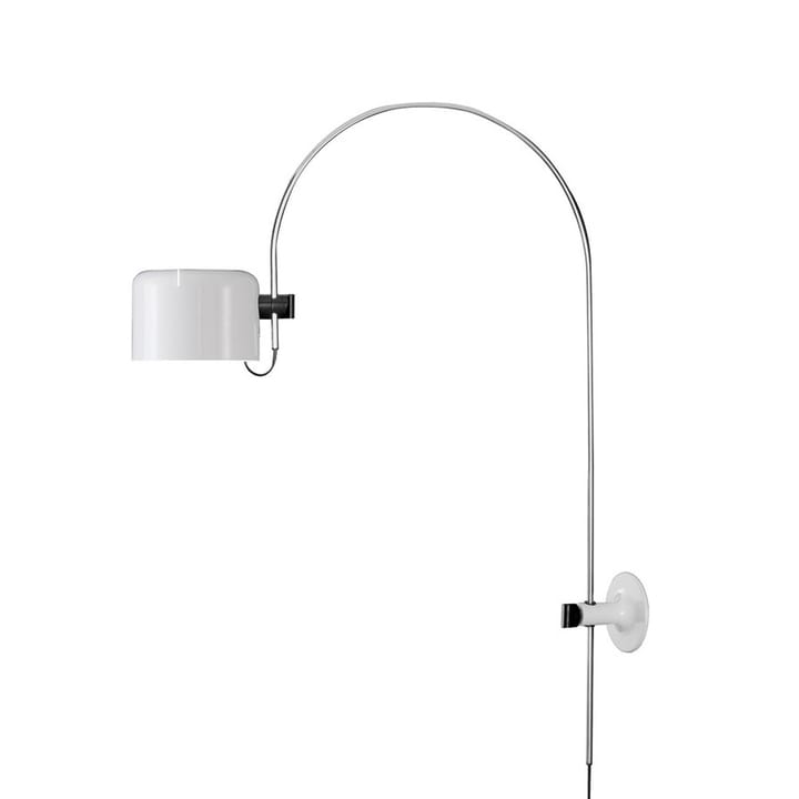 Lampada da parete Coupé 1158, Bianco, supporto cromato Oluce