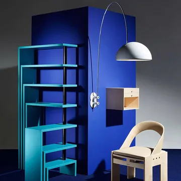 Lampada da parete Coupé 1159 - Bianco, supporto cromato - Oluce