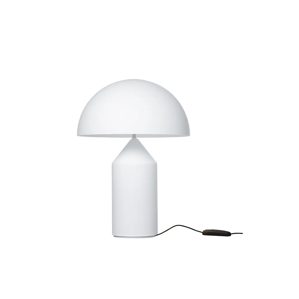 Lampada da tavolo Atollo medium 237 in vetro, Opal, medium Oluce