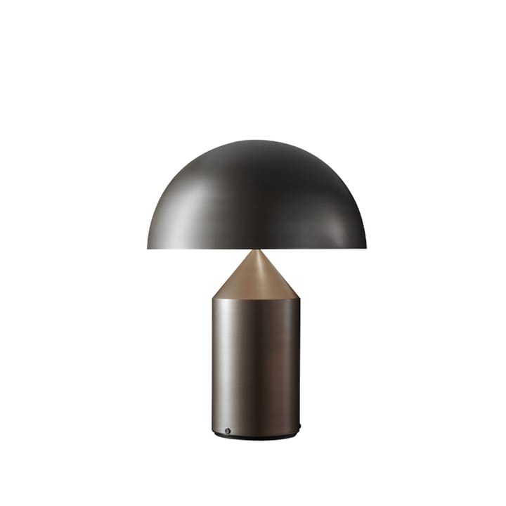 Lampada da tavolo Atollo medium 239 in metallo - Satin bronze - Oluce