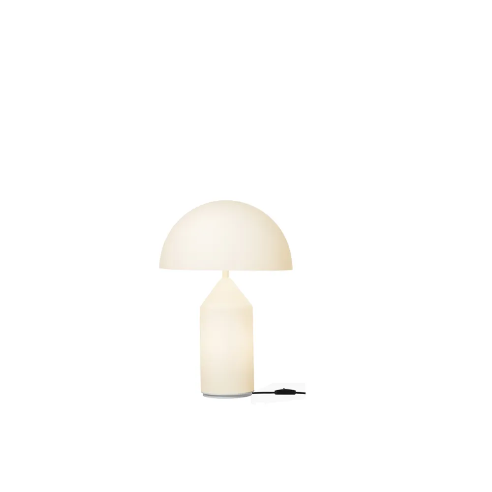Lampada da tavolo Atollo small 236 in vetro, Opal Oluce