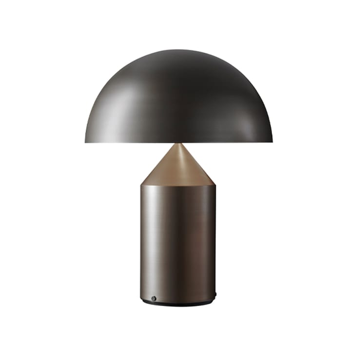 Lampada da tavolo/terra Atollo large 233 tavoli in metallo, Satin bronze, large Oluce