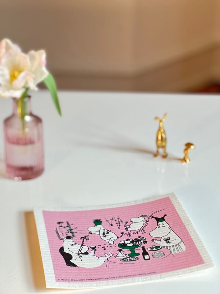 Strofinaccio Moomin 80 - 17x20 cm, Rosa Opto Design