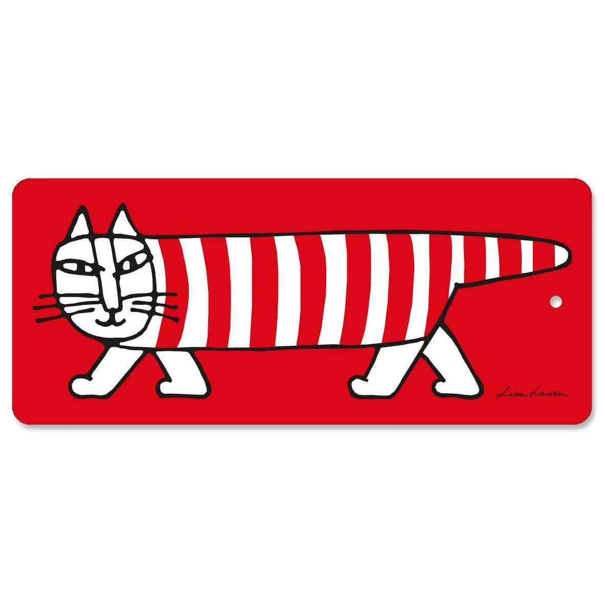 Tagliere Mikey 40x17 cm, Rosso Opto Design