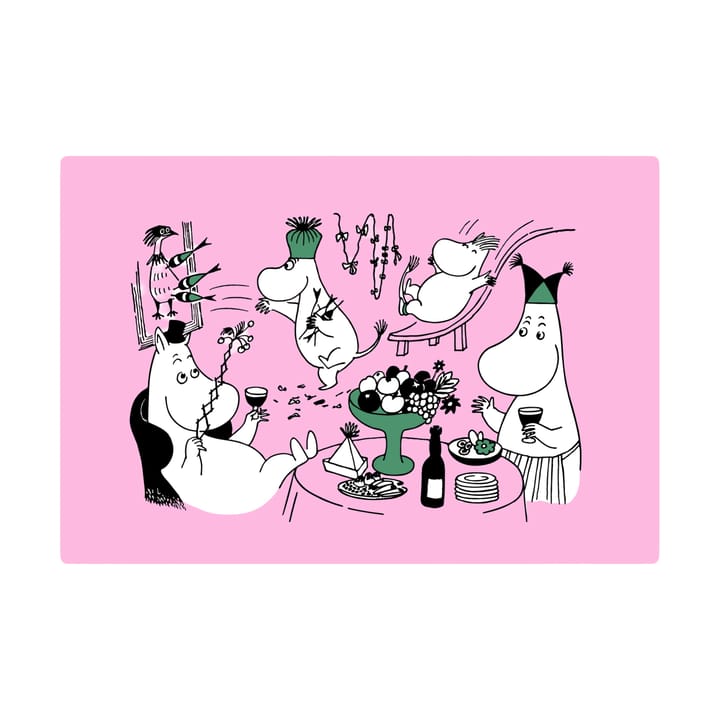 Tovaglietta Moomin 80 - 27,5x40 cm - Rosa - Opto Design