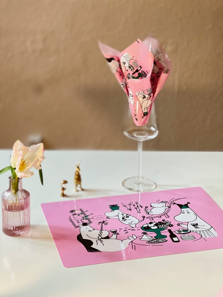 Tovaglietta Moomin 80 - 27,5x40 cm, Rosa Opto Design
