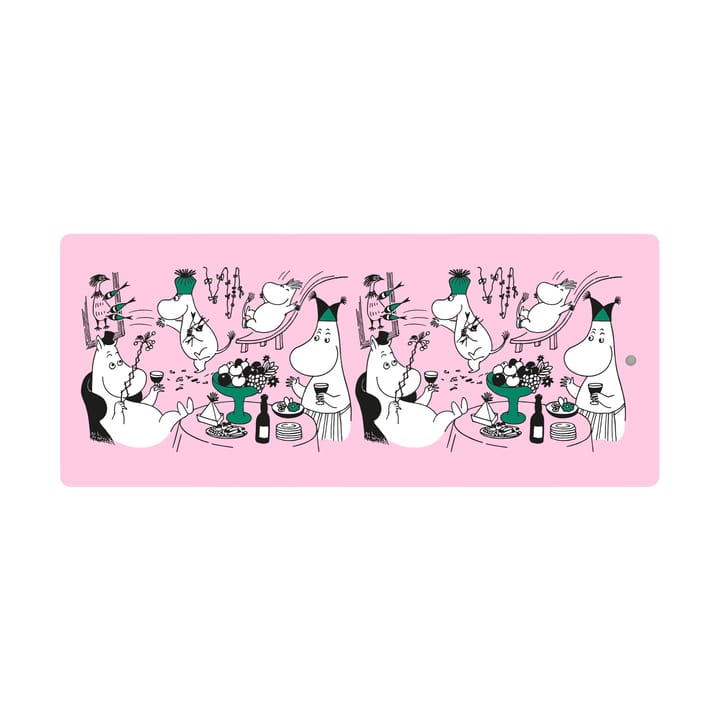 Vassoio da portata Moomin 80 - 17x40 cm - Rosa - Opto Design