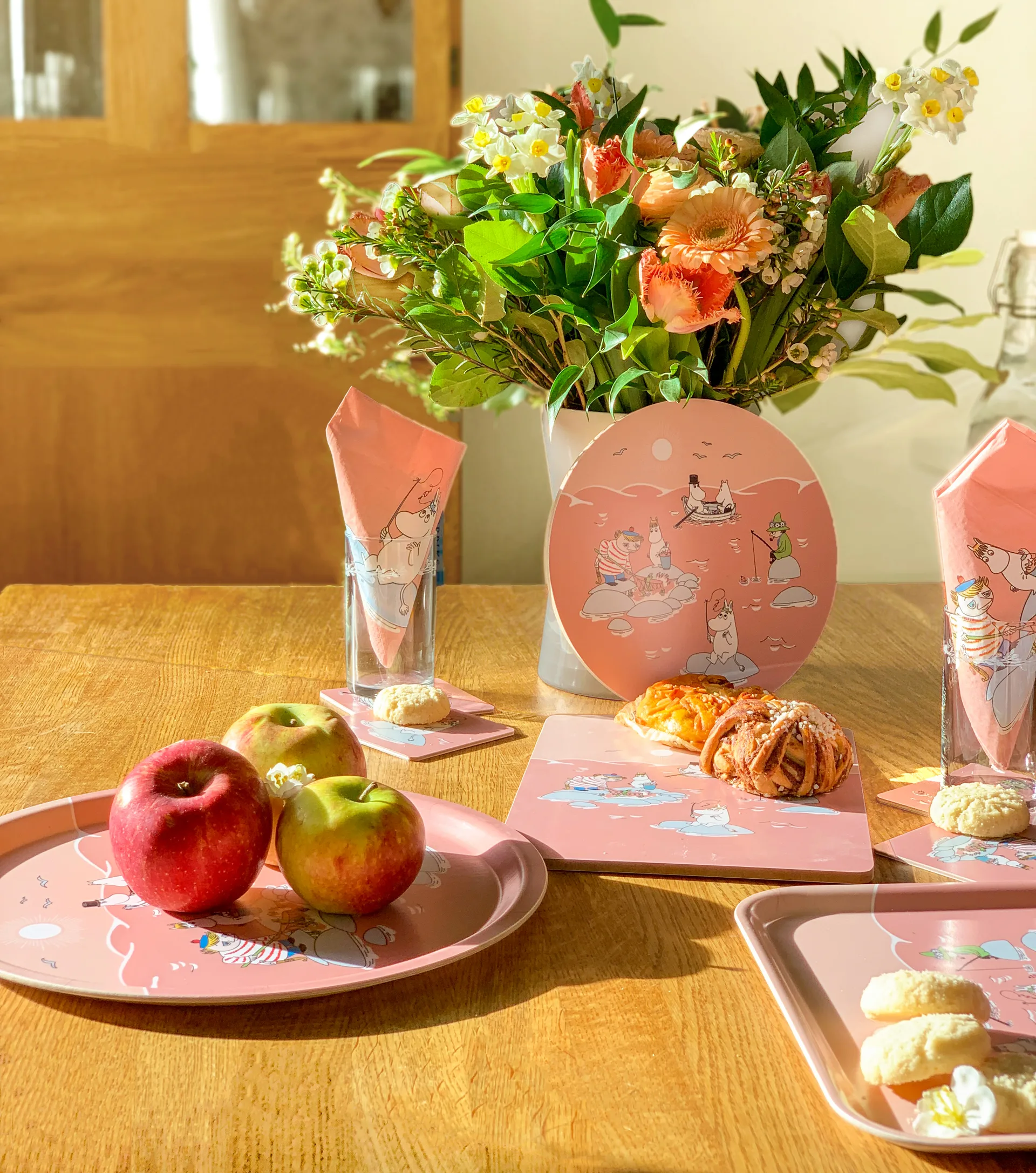 Vassoio Fiske Moomin estate 2022 Ø 31 cm, Rosa Opto Design