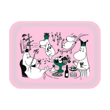 Vassoio Moomin 80 - 20x27 cm - Rosa - Opto Design