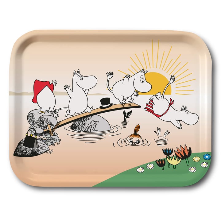 Vassoio Moomin evening swim  - 27x20 cm - Opto Design