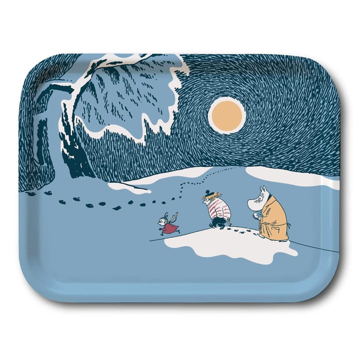 Vassoio Moomin Snow moonlight inverno 2021 - 20x27 cm - Opto Design
