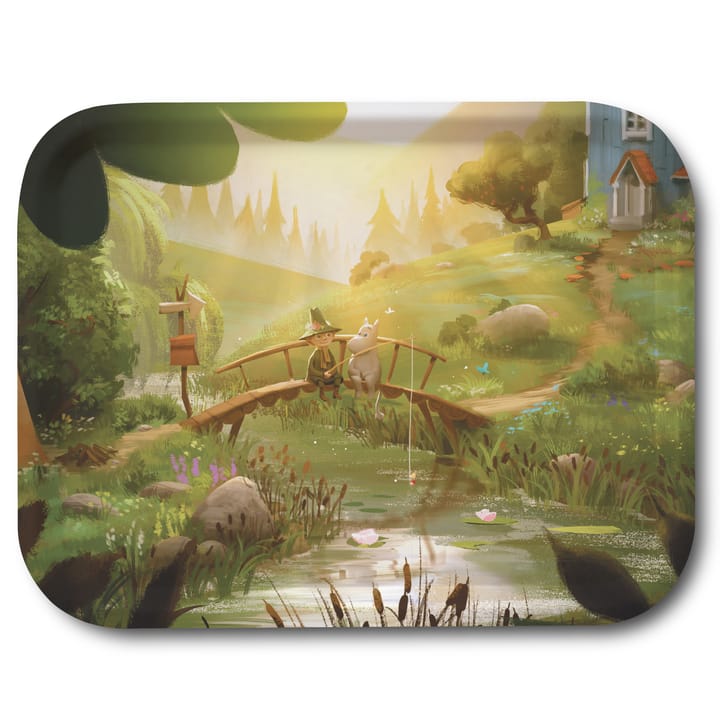 Vassoio Moomin TV-Series 27x20 cm - Moomin & Snufkin bridge - Opto Design