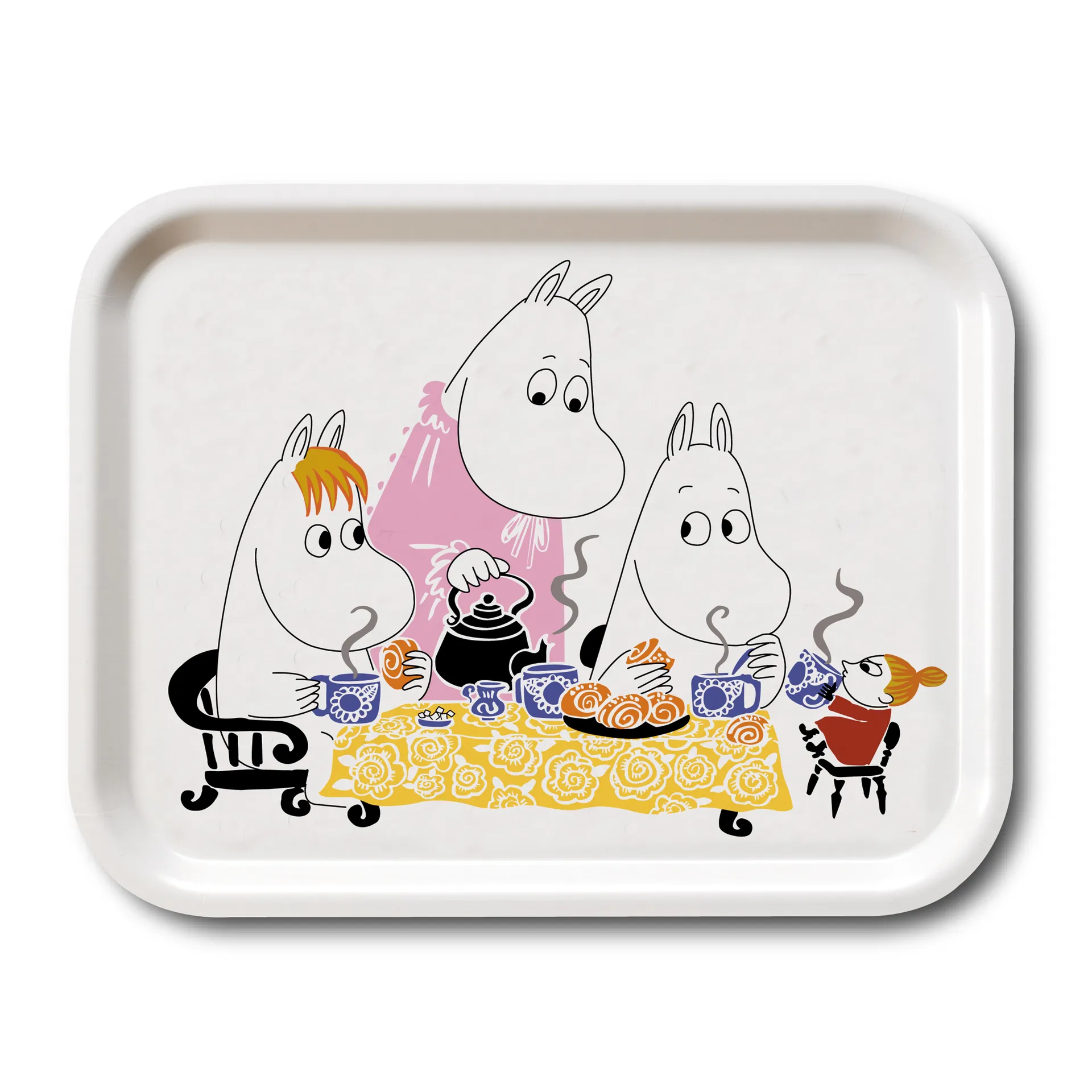 Vassoio Teaparty Moomin , bianco Opto Design