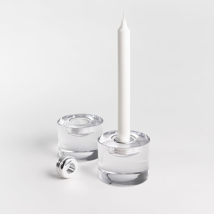 Adattatore per interruttore della luce Light switch, in confezione da 2 pezzi, Aluminium Orrefors