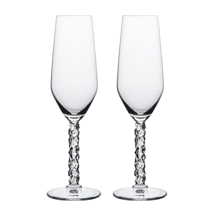 Bicchiere da champagne Carat 24 cl confezione da 2 - Trasparente - Orrefors