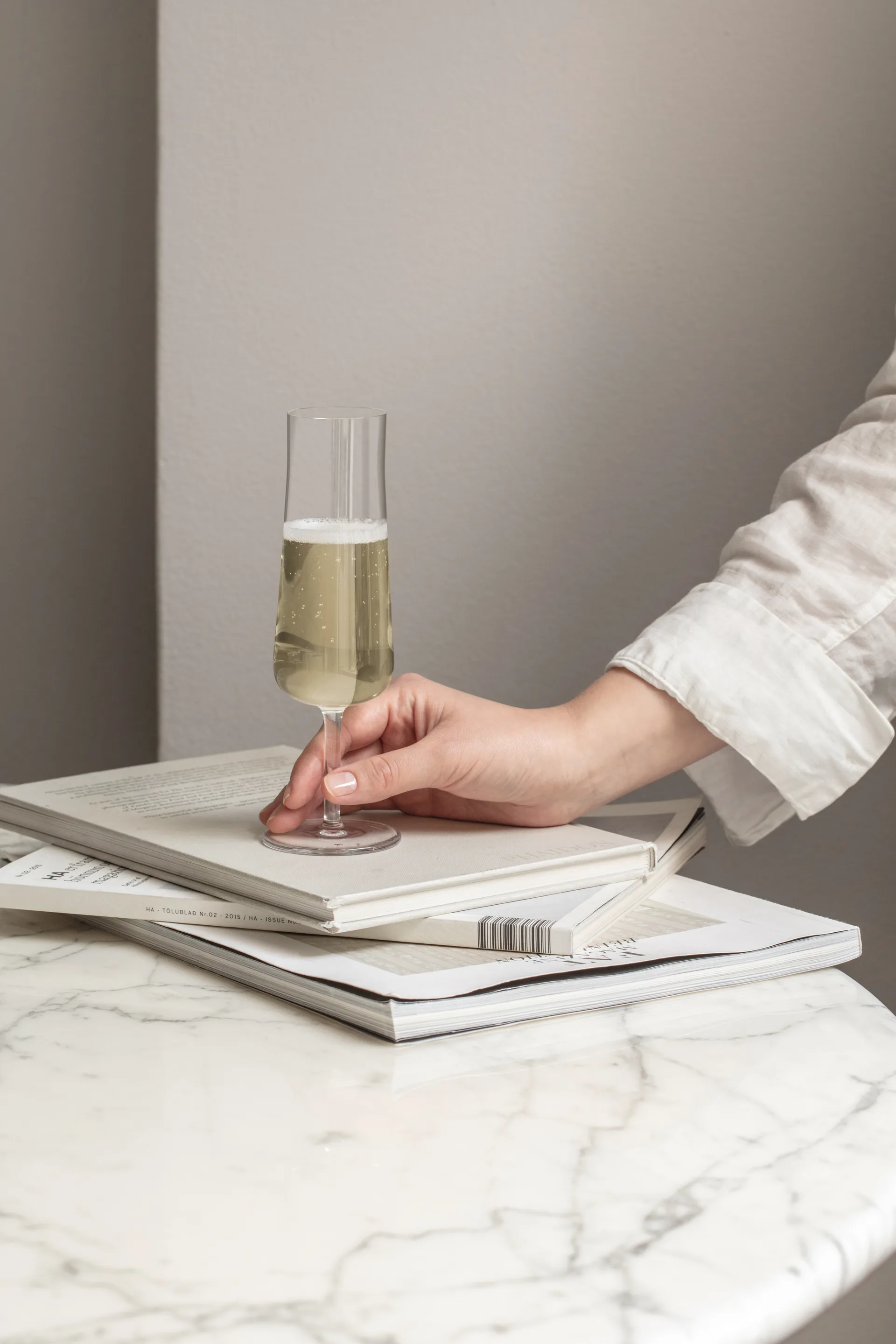 Bicchiere da champagne Informal 22 cl confezione da 2, Trasparente Orrefors