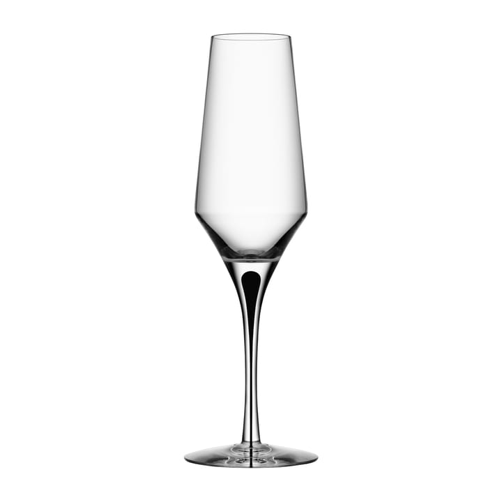Bicchiere da champagne Metropol 27 cl - Trasparente/nero - Orrefors