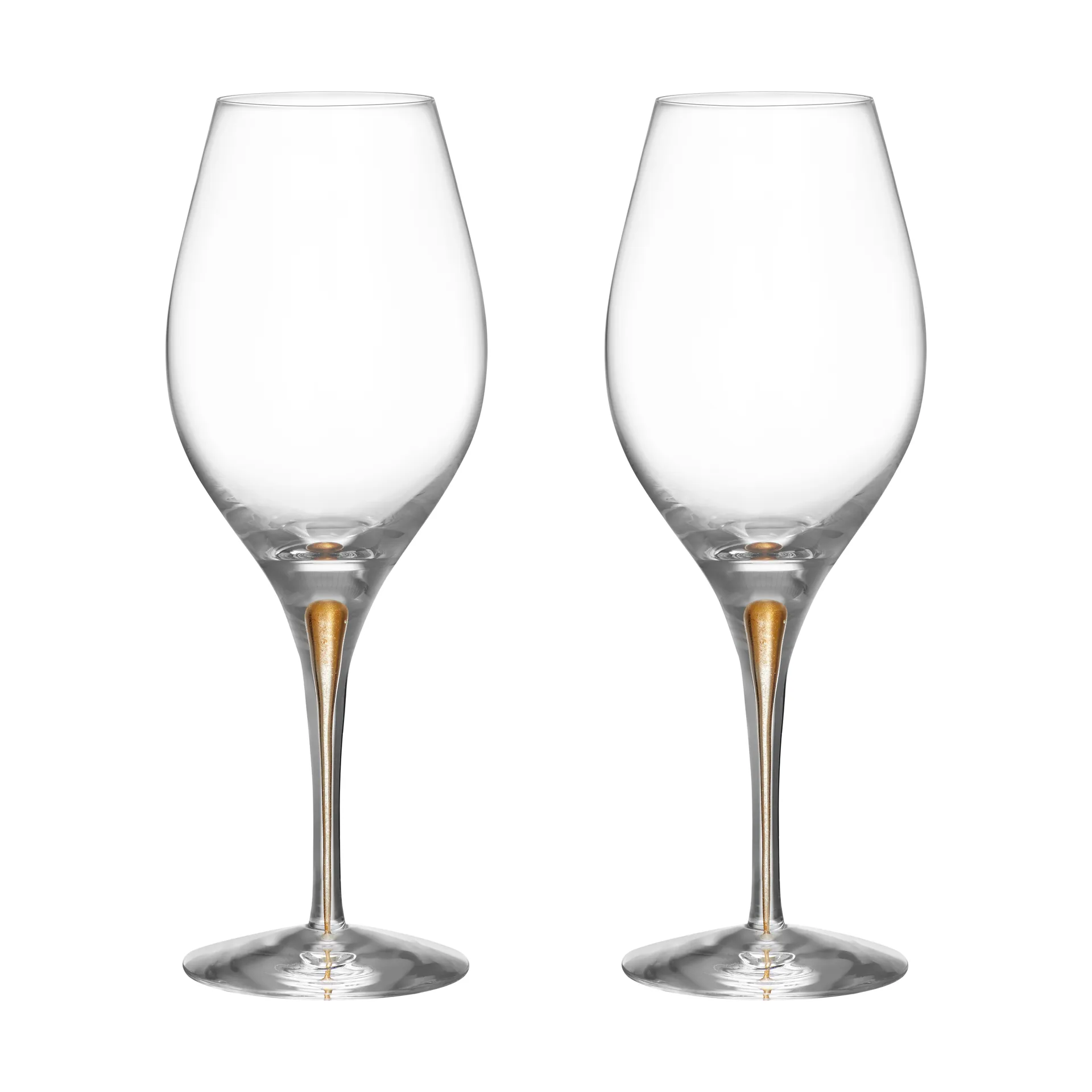 Bicchiere da vino Intermezzo Balance da 44 cl, confezione da 2, Oro Orrefors