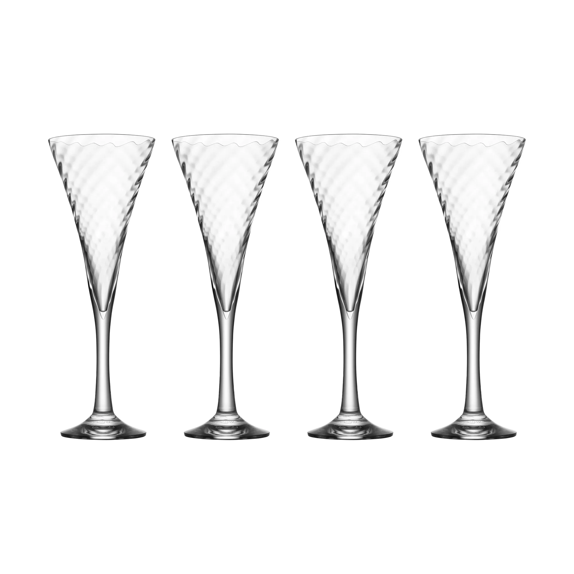 Calice da champagne Helena da 25 cl, confezione da 4 pezzi, Chiaro Orrefors