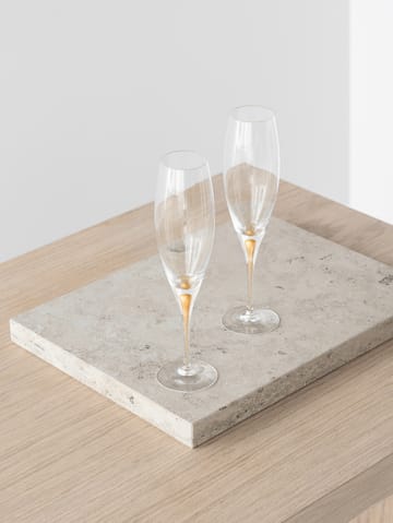 Calice da champagne Intermezzo da 26 cl, confezione da 2 - Oro - Orrefors