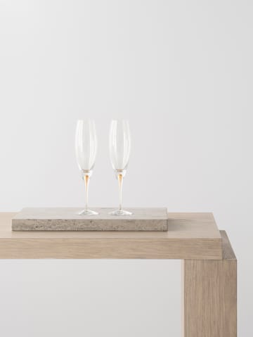 Calice da champagne Intermezzo da 26 cl, confezione da 2 - Oro - Orrefors